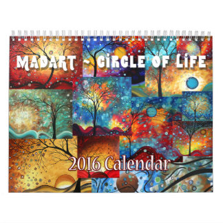 NEUER farbenfroher MADART 2016 - Lebenskalender Kalender