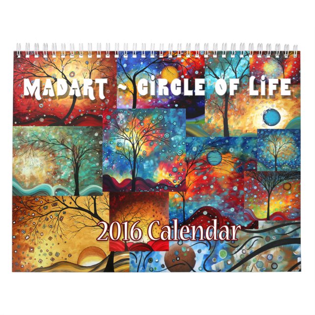 NEUER farbenfroher MADART 2016 - Lebenskalender Kalender (Titelbild)