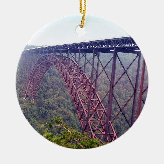 Neuer Fluss-Schlucht-Brücke Keramikornament (Vorne)