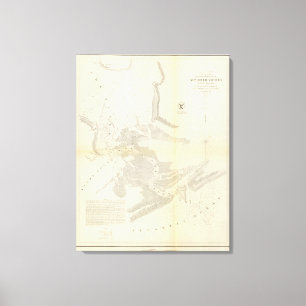 Neuer Fluss u. Bar, NC Leinwanddruck