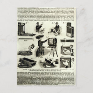 Neuer fotografischer Apparat Postkarte