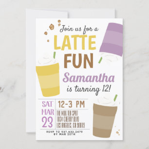 Neuer Fun Coffee Geburtstag Einladung