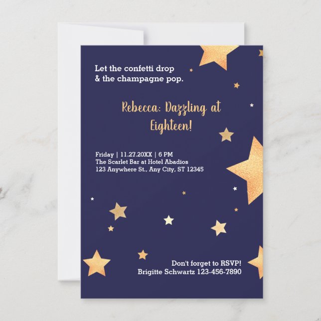 Neuer GoldGeburtstag (Vorderseite)