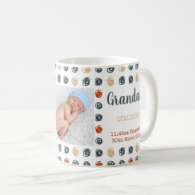 Neuer Grandad - 2 Fotos und kundenspezifischer Kaffeetasse (VorderseiteRechts)