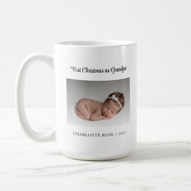 Neuer Großvater Erste Weihnachten als Großvater Kaffeetasse (Links)