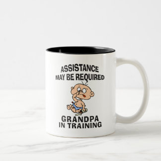 Neuer Großvater im Training Zweifarbige Tasse