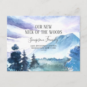 Neuer Hahn der Woods Moving Ankündigung Postkarte