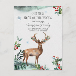 Neuer Hahn der Woods Moving Ankündigung Postkarte