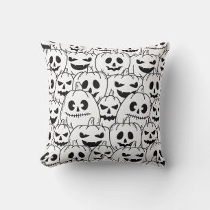 Neuer Halloween Pumpkin Sketch Kissen