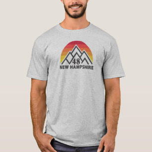 Neuer Hampshire 48 Retro-Berg T-Shirt