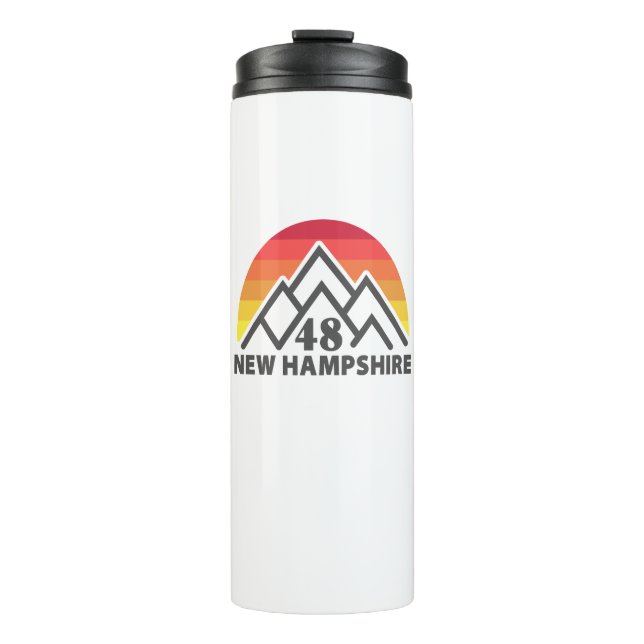 Neuer Hampshire 48 Retro-Berg Thermosbecher (Vorderseite)