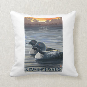 Neuer HampshireCommon Loon Kissen
