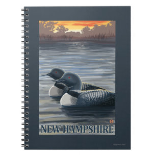 Neuer HampshireCommon Loon Notizblock