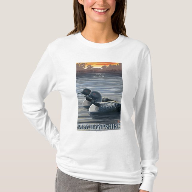 Neuer HampshireCommon Loon T-Shirt (Vorderseite)