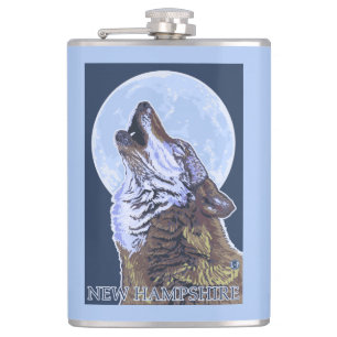 Neuer HampshireHowling Wolf Flachmann
