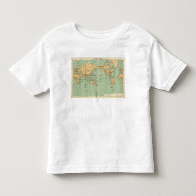 Neuer Handelsmarineatlas der Indexkarte Kleinkind T-shirt (Vorderseite)