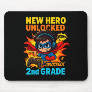 Neuer Held freigeschaltet 2. Klasse Gamer Kids Tee Mousepad