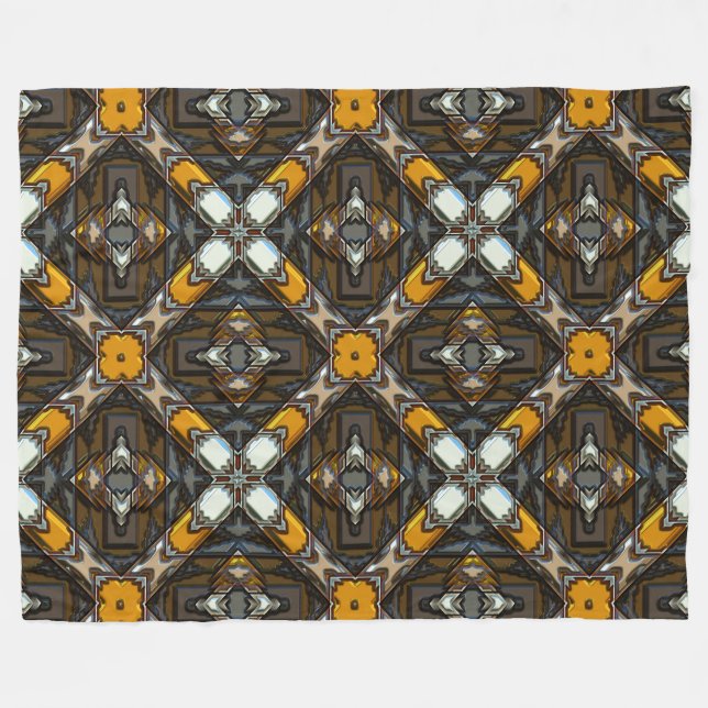 Neuer Indianer 3 Fleecedecke (Vorderseite (Horizontal))
