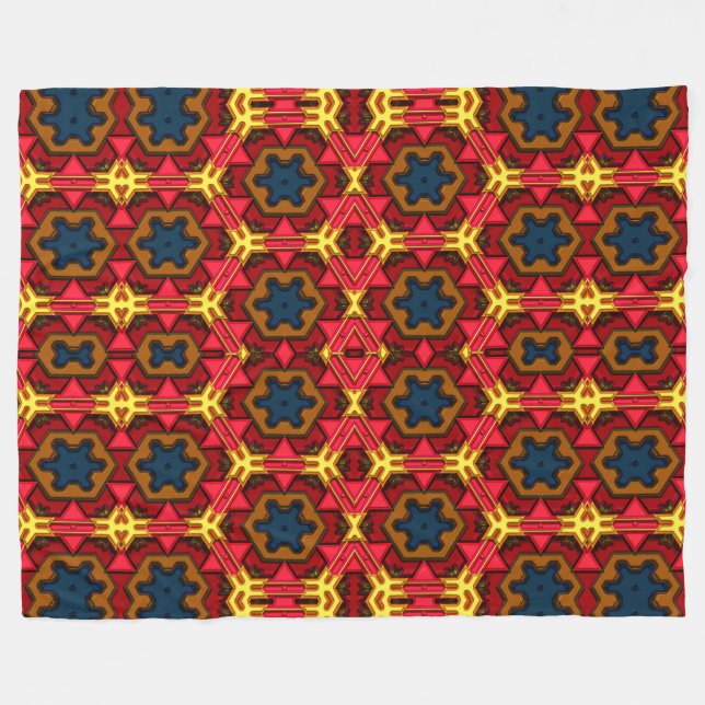 Neuer Indianer 4 Fleecedecke (Vorderseite (Horizontal))
