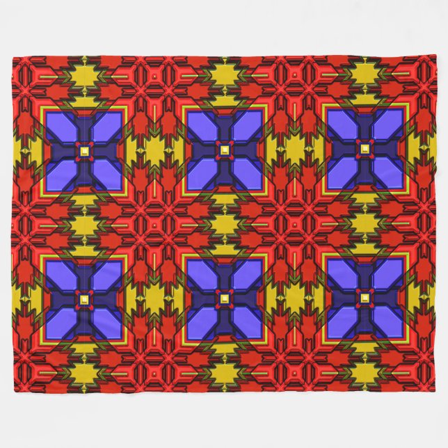 Neuer Indianer 6 Fleecedecke (Vorderseite (Horizontal))