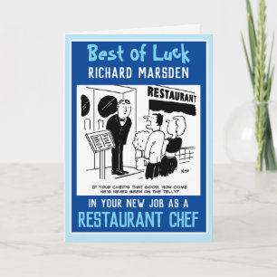 Neuer Job als Koch Karte