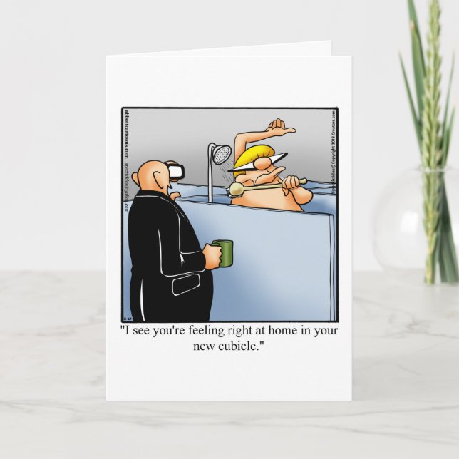Neuer Job Gratulation Grußkarte Karte (Vorderseite)