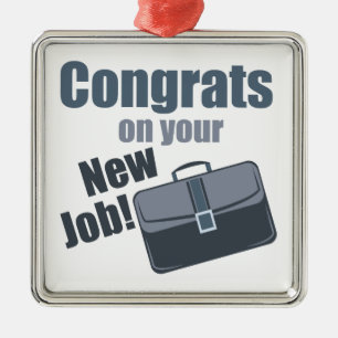 Neuer Job Ornament Aus Metall