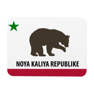 Neuer Kalifornien-Republik-Flaggen-Magnet Magnet