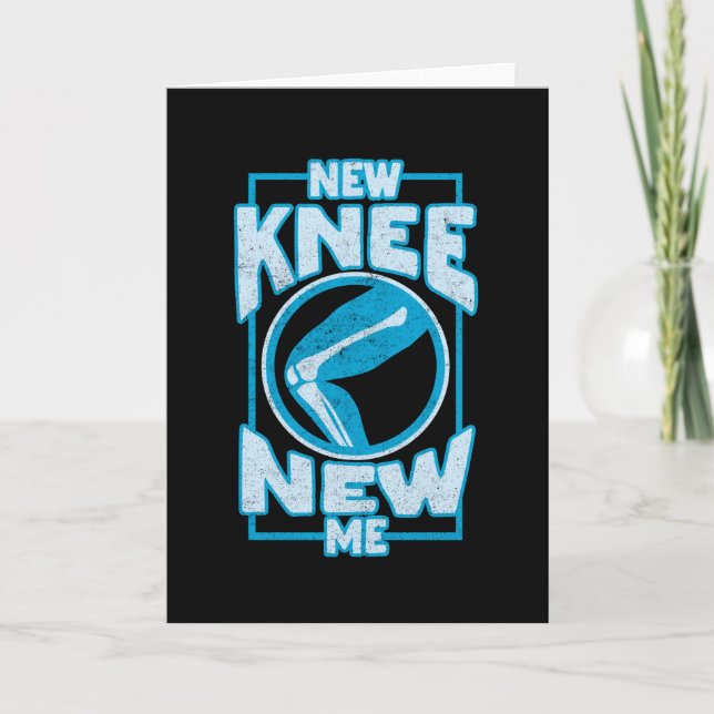 Neuer Knie-Knie-Ersatz Karte (Vorderseite)