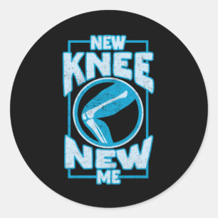 Neuer Knie-Knie-Ersatz Runder Aufkleber