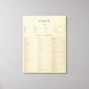 Neuer kommerzieller Atlas des Index Leinwanddruck