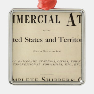 Neuer kommerzieller Atlas des Titelblattes Silbernes Ornament