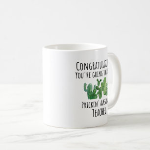 Neuer Lehrer gratulieren zu Geschenk Kaffeetasse