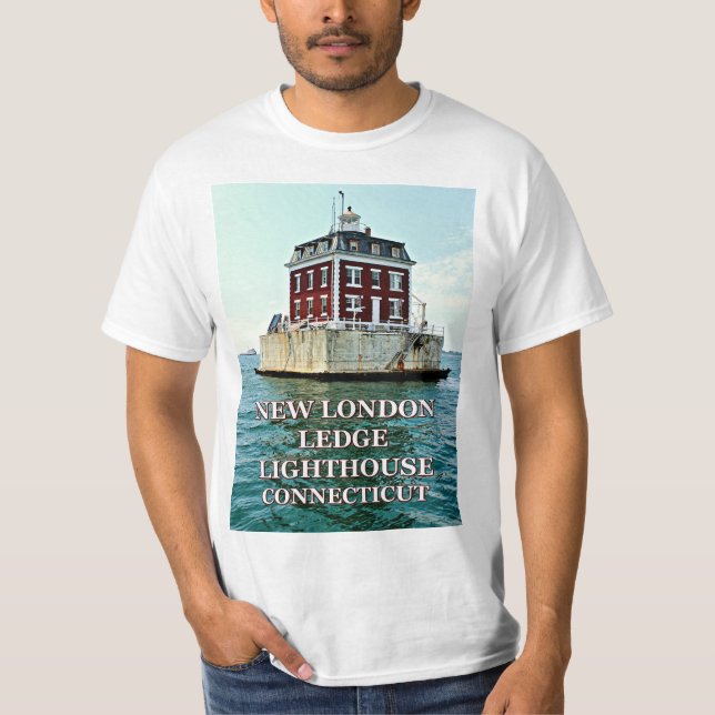 Neuer London-Leisten-Leuchtturm, Connecticut-T - T-Shirt (Vorderseite)