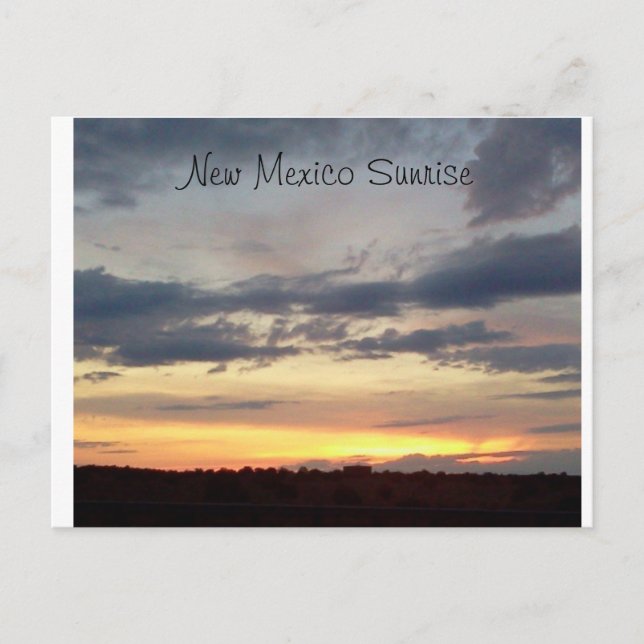 Neuer mexikanischer Sonnenaufgang Postkarte (Vorderseite)