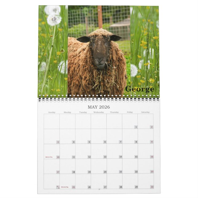 Neuer Mond-Bauernhof-Ziegen-Rettung u. Schongebiet Kalender (Mai 2026)