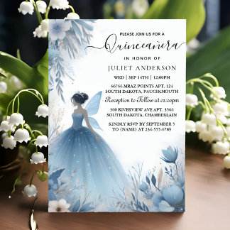 Neuer Naturbaum Hexenverzauberter Wald Quinceanera Einladung