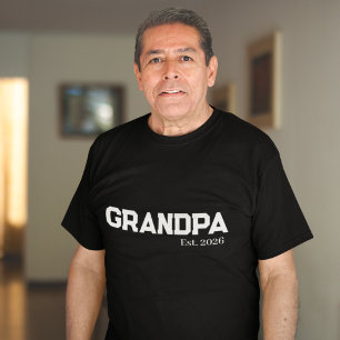 Neuer Opa gegründet Datum T-Shirt