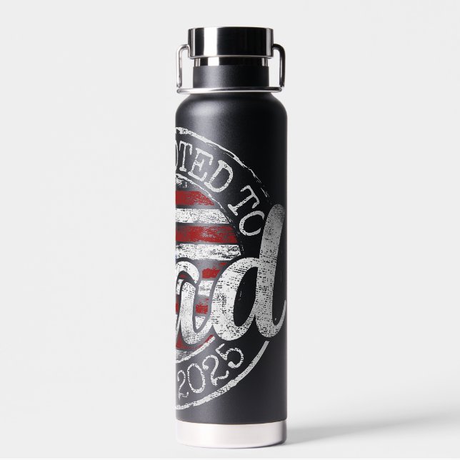 Neuer Papa 2025 Trinkflasche (Rückseite)