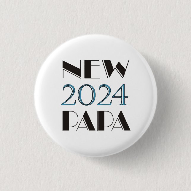 Neuer Papa-Button 2024 Button (Vorderseite)
