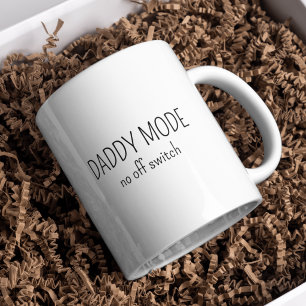 Neuer Papa Daddy-Modus Lustige Typografie Minimali Kaffeetasse