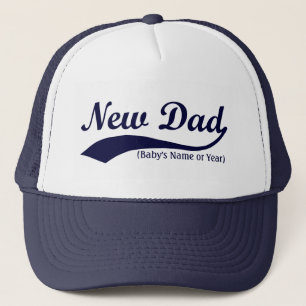 Neuer Papa-Hut, Personalisiert Name oder Jahr Truckerkappe