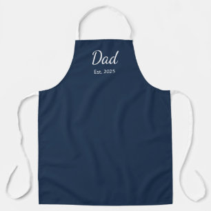 Neuer Papa Navy Minimalistisch Schürze