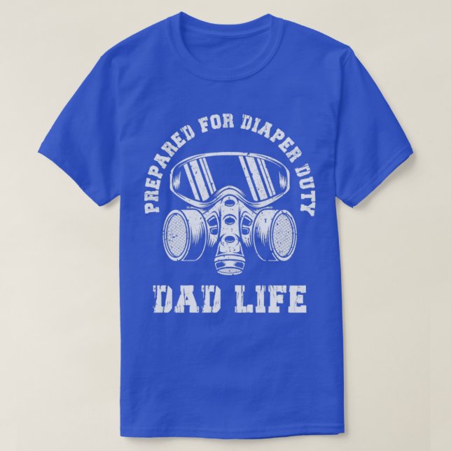 Neuer Papa vorbereitet auf Windelpflicht Vater Leb T-Shirt (Design vorne)