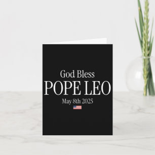 Neuer Papst 2025 Gott segne Papst Leo 8. Mai 2025 Karte