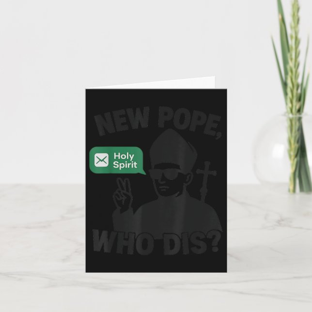 Neuer Papst, der den Heiligen Geist besiegt Funny  Karte (Vorderseite)