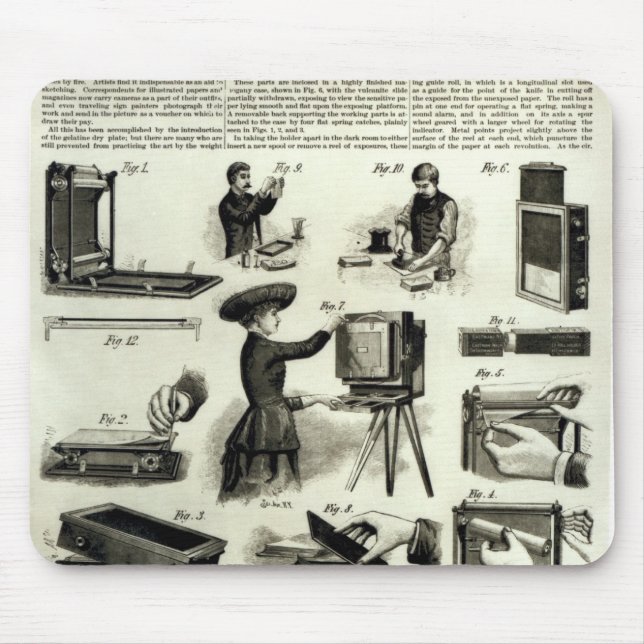 Neuer photographischer Apparat Mousepad (Vorne)