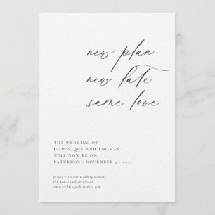 Neuer Plan Datum der Liebe Änderung der Pläne Einladung