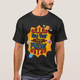 Neuer Planet heißer Sonne mit Planeten T-Shirt