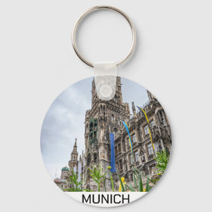 Neuer Rathausturm in München, Deutschland Schlüsselanhänger